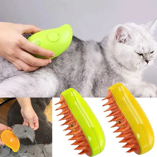 Cat Steam Brush - Pet Grooming Comb